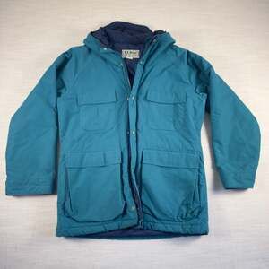 Vintage L.L.Bean Baxter State Parka Insulated Jacket Teal Women's Medium USA